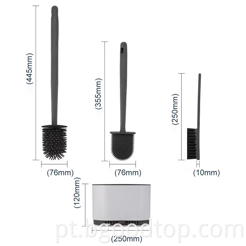 Toilet brush and plunger set